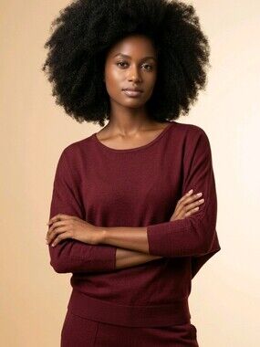 🙋A New Day burgundy sweater S M